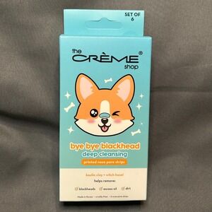 The Creme Shop Bye Bye Blackhead Deep Cleansing Corgi Nose Pore Strips Set of 6